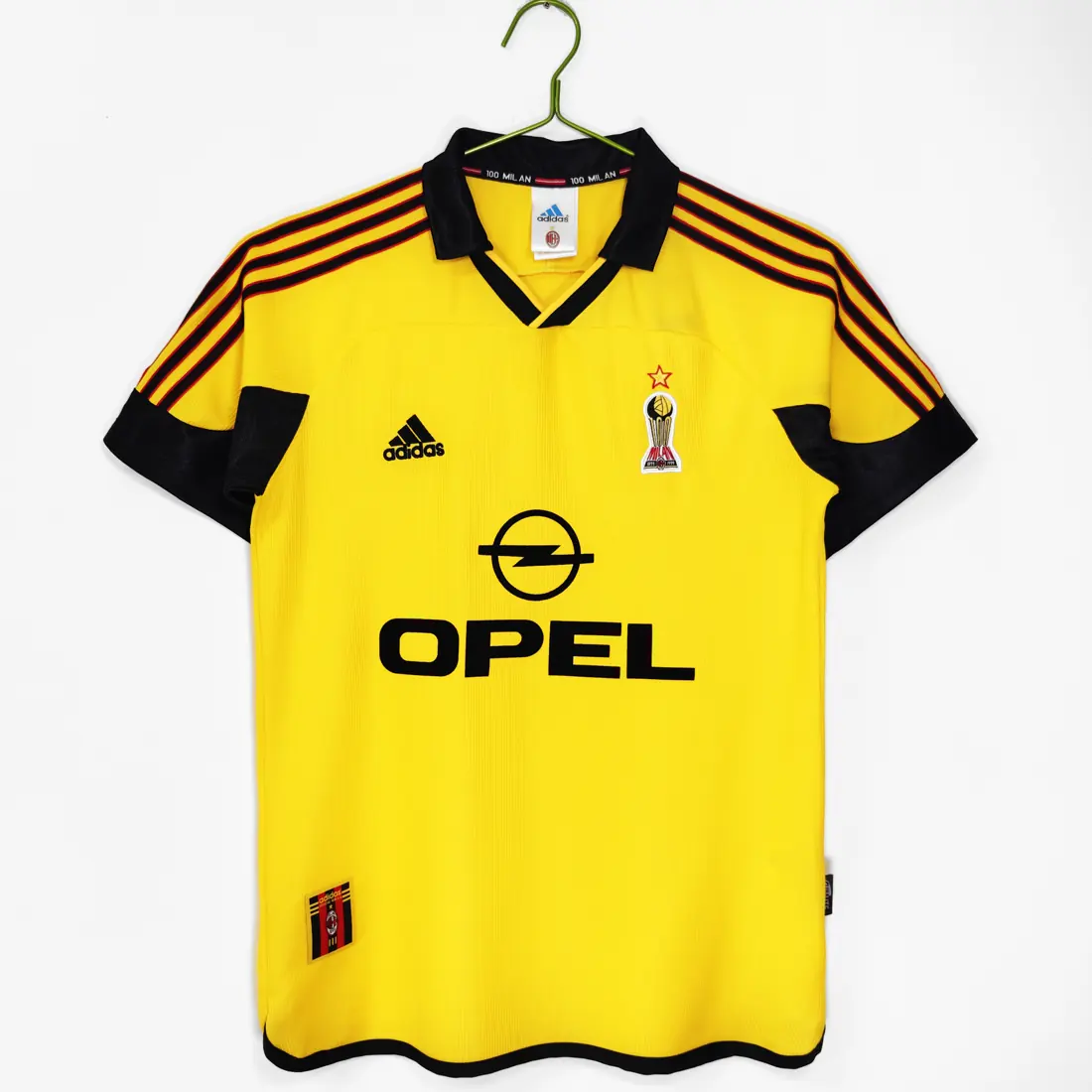 Temporada 1999/00 AC Milán visitante amarillo 8A