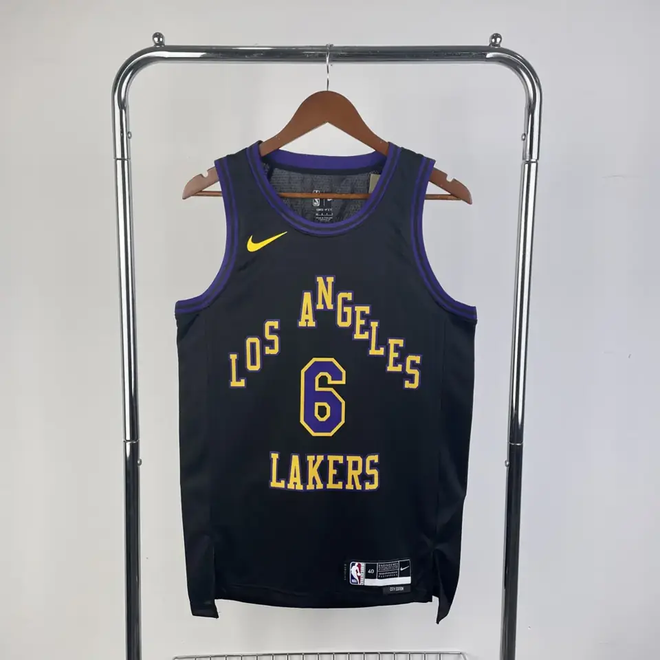 Camiseta temporada 26 Lakers City Edition número 6 James
