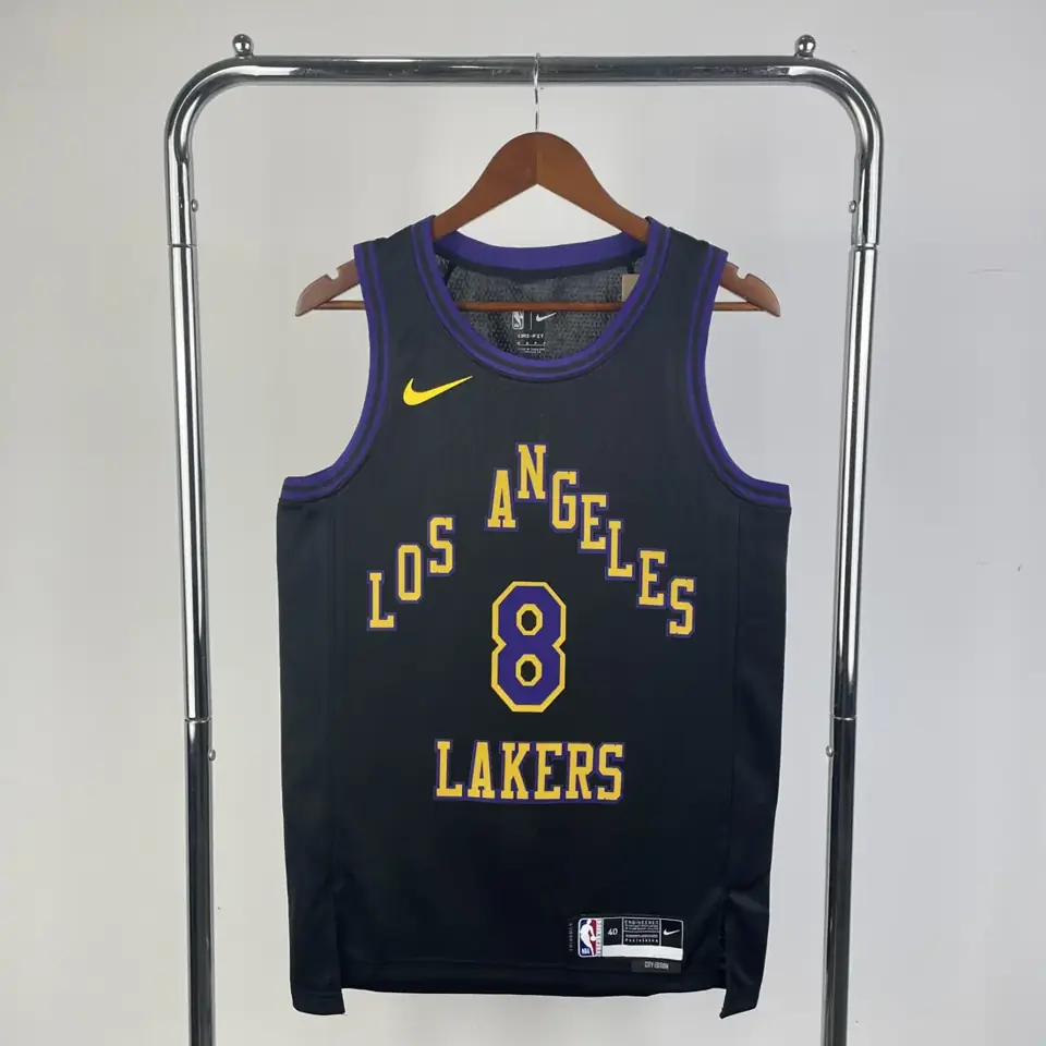 Camiseta temporada 26 Lakers City Edition número 8 Kobe