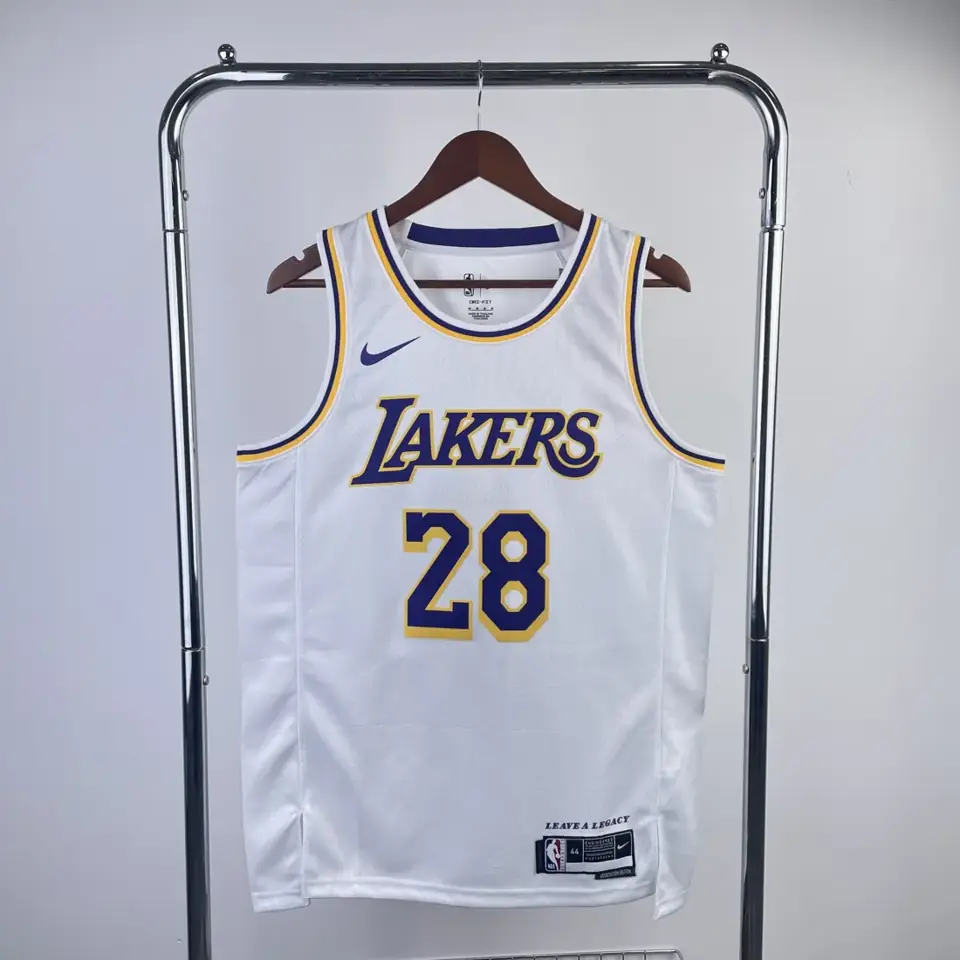 Personalizado sin cambios ni devoluciones: temporada 23 Los Angeles Lakers blanco nº28 Hachimura