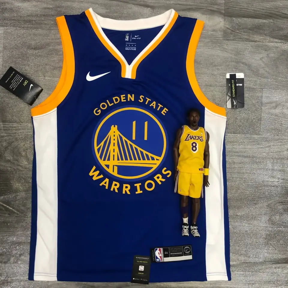 Temporada 20 Golden State Warriors cuello en V, azul, nº 11 Klay Thompson