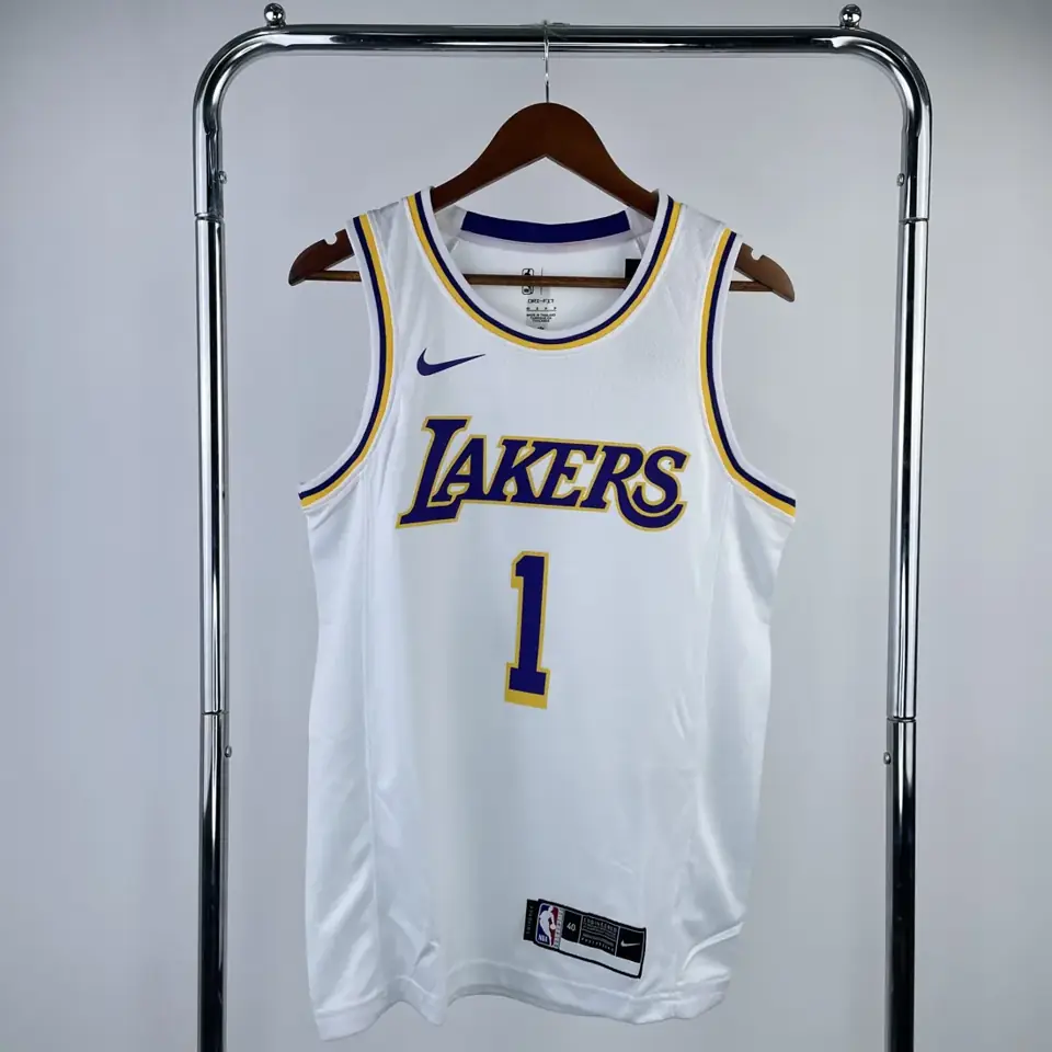 Lakers cuello redondo blanco nº 1 Russell