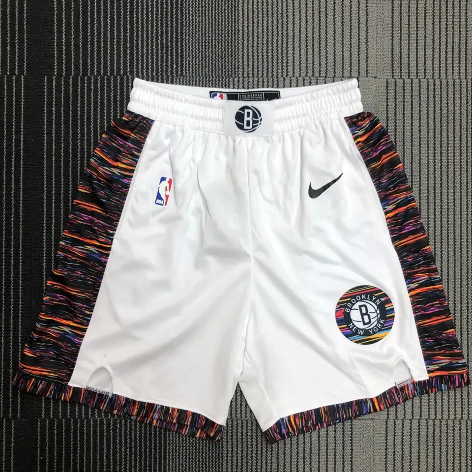 Pantalones cortos camuflaje (blanco) de los Nets de Brooklyn