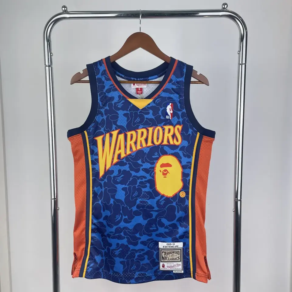 Camiseta colaborativa BAPE×M&N: Golden State Warriors Cabeza de Simio