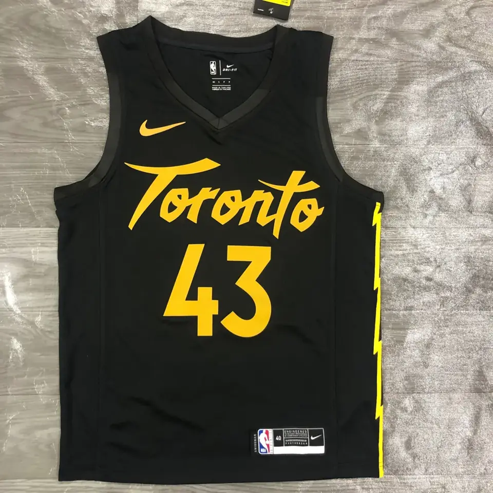 Temporada 21 Toronto Raptors negro y dorado nº 43 Siakam