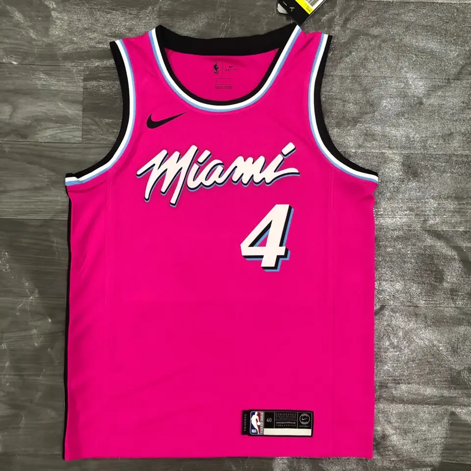 Miami Heat cuello redondo rosa nº 4 Oladipo