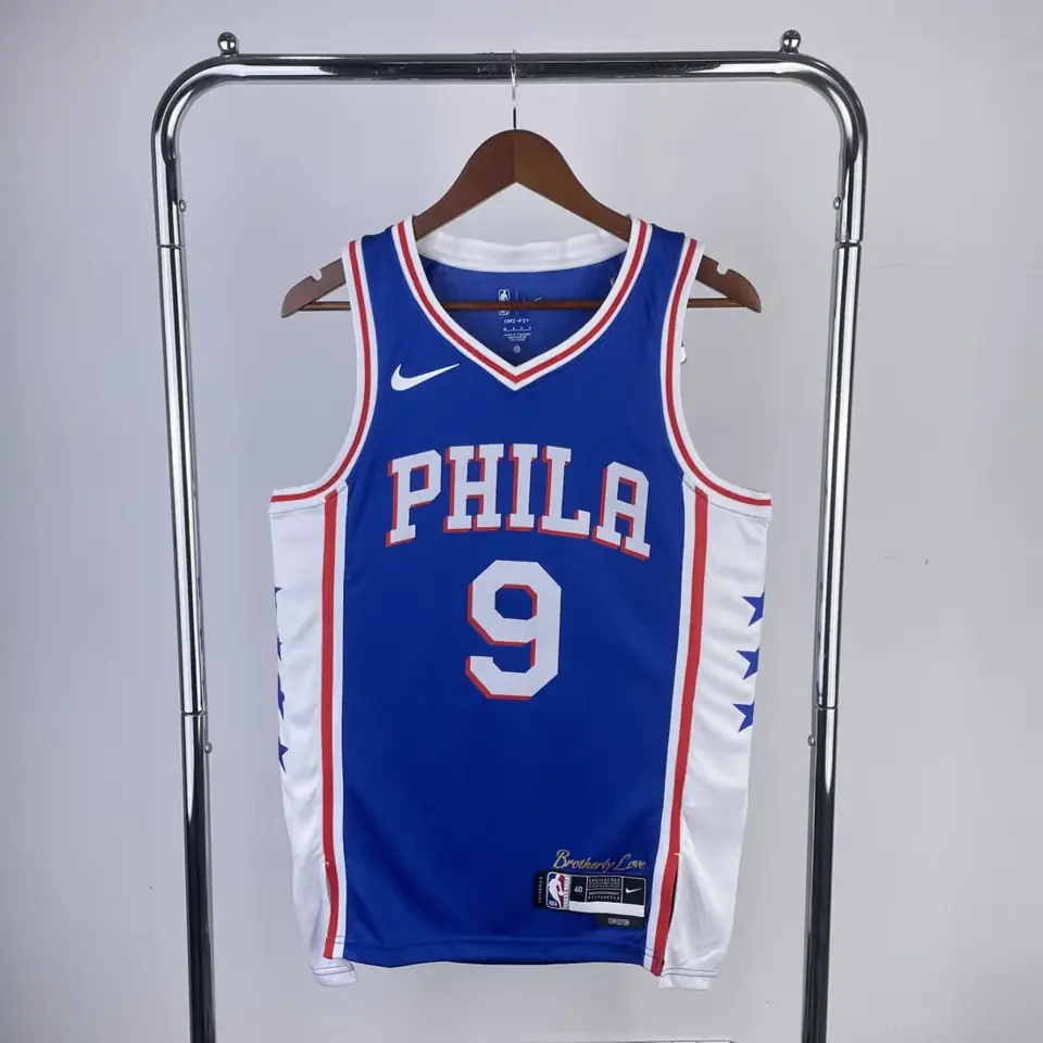 Temporada 23 76ers visitante azul número 9 Oubre