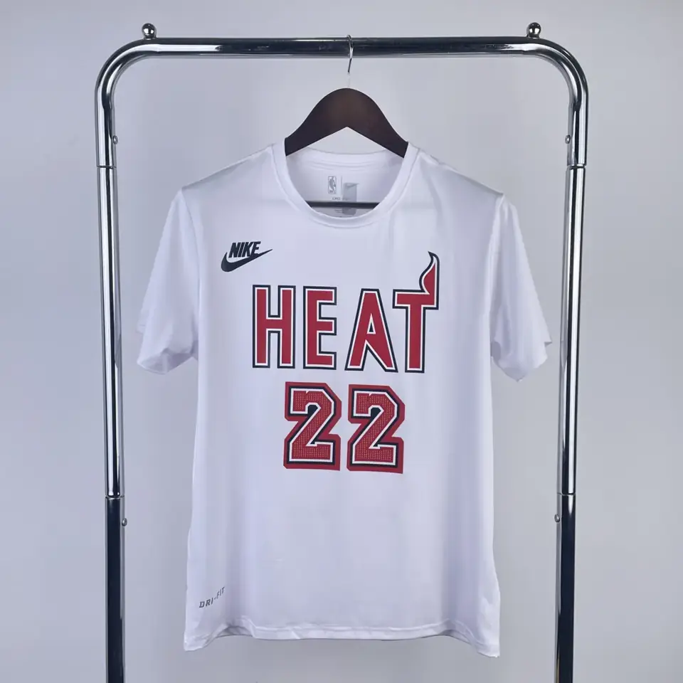 Camiseta de secado rápido: temporada 23 Heat retro manga corta número 22 Butler