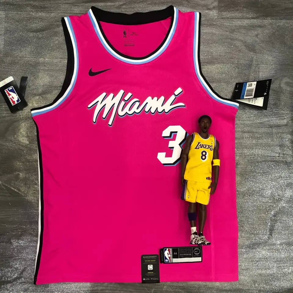Heat cuello redondo rosa nº 3 Dwyane Wade