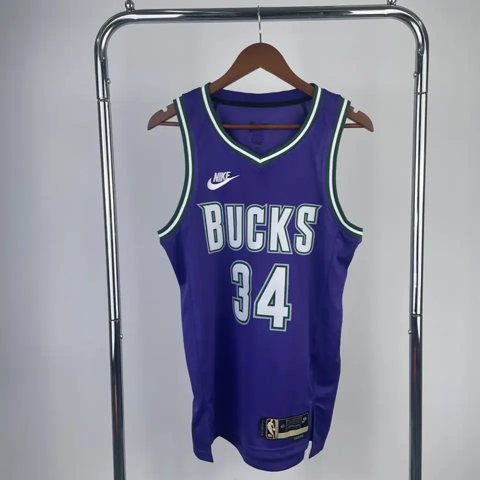 Temporada 23 Bucks retro número 34 Antetokounmpo
