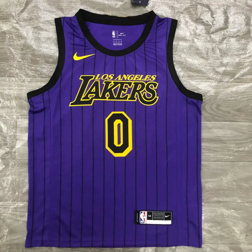 Temporada 18 Los Angeles Lakers morado Edición limitada de rayas nº 0 Nick Young
