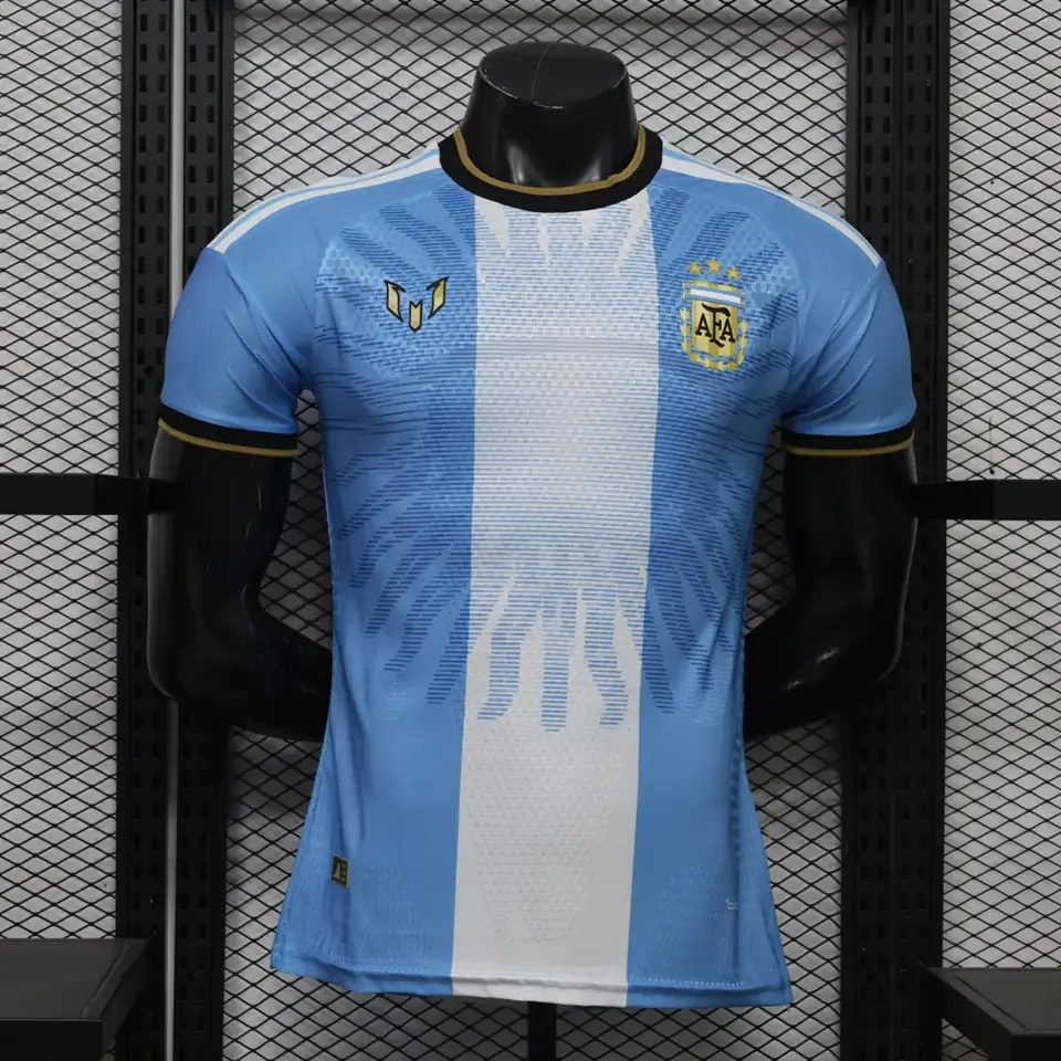 Edición conmemorativa de Messi Argentina 26-27 S-3XL Auténtica