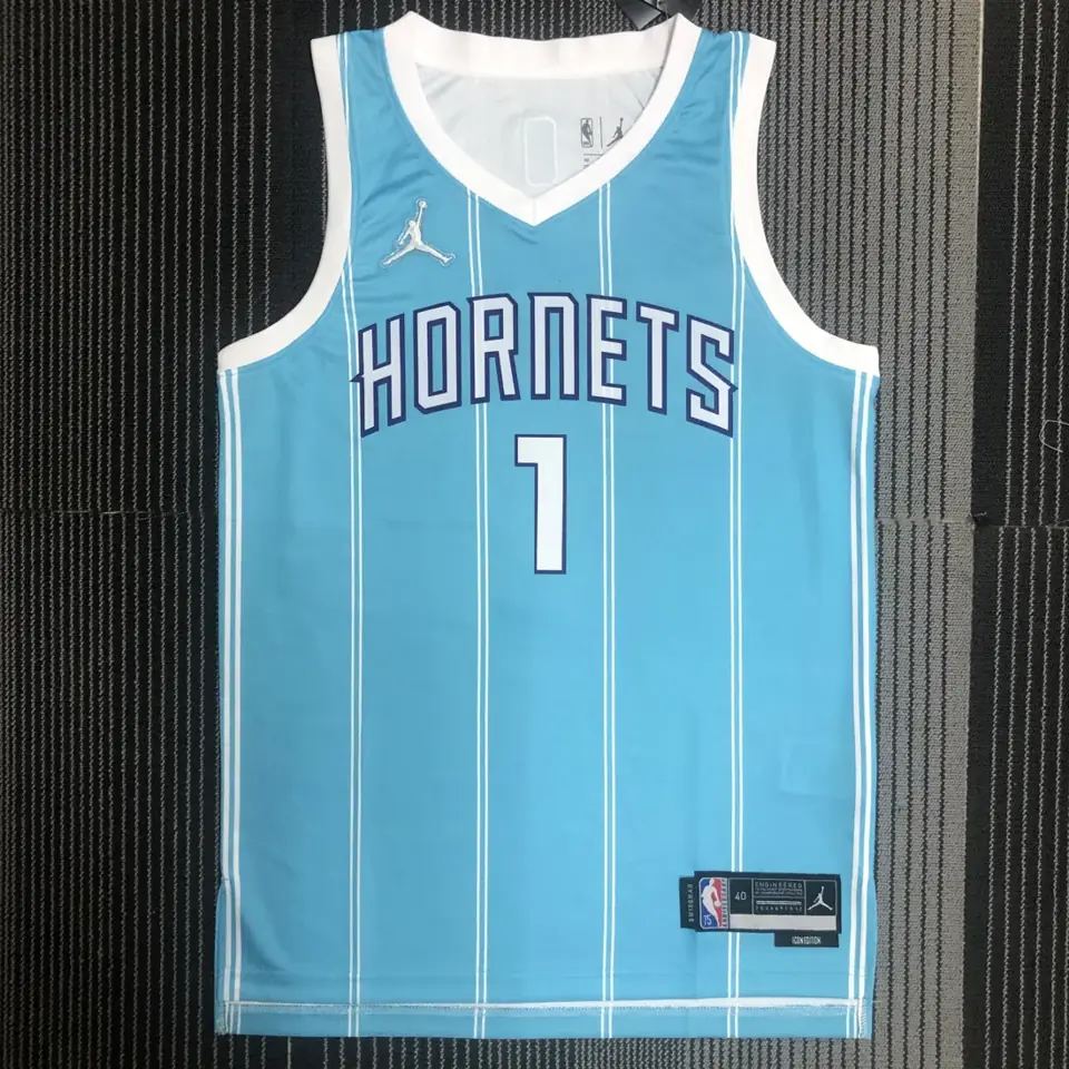 75 aniversario Charlotte Hornets azul #1 LaMelo Ball