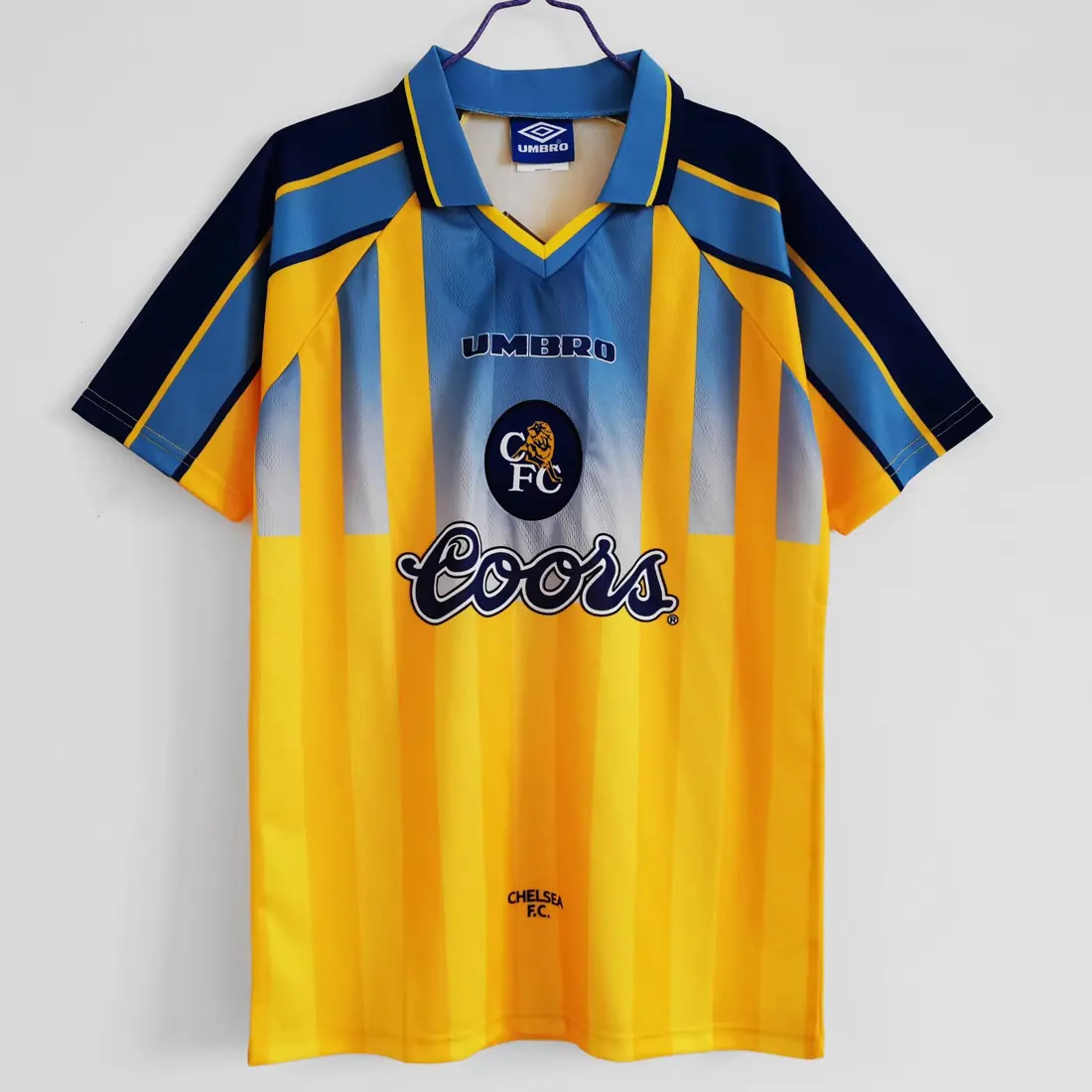 Temporada 1995/95 Chelsea visitante amarillo 8A