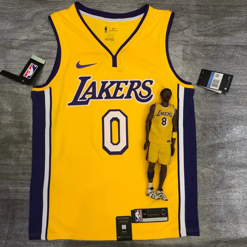 Los Angeles Lakers amarillo cuello en V nº 0 Kuzma