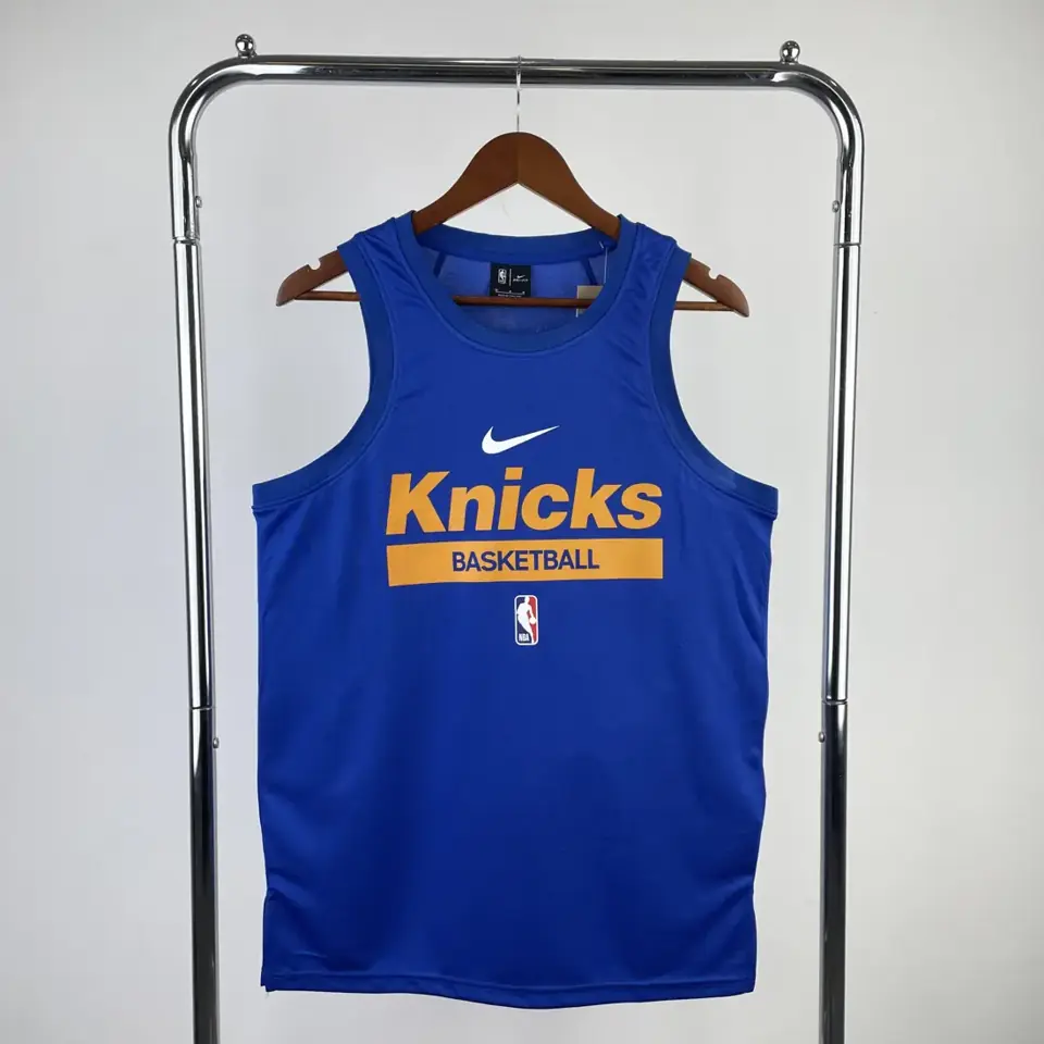 Temporada 23 Knicks azul chaleco de entrenamiento versión jugador