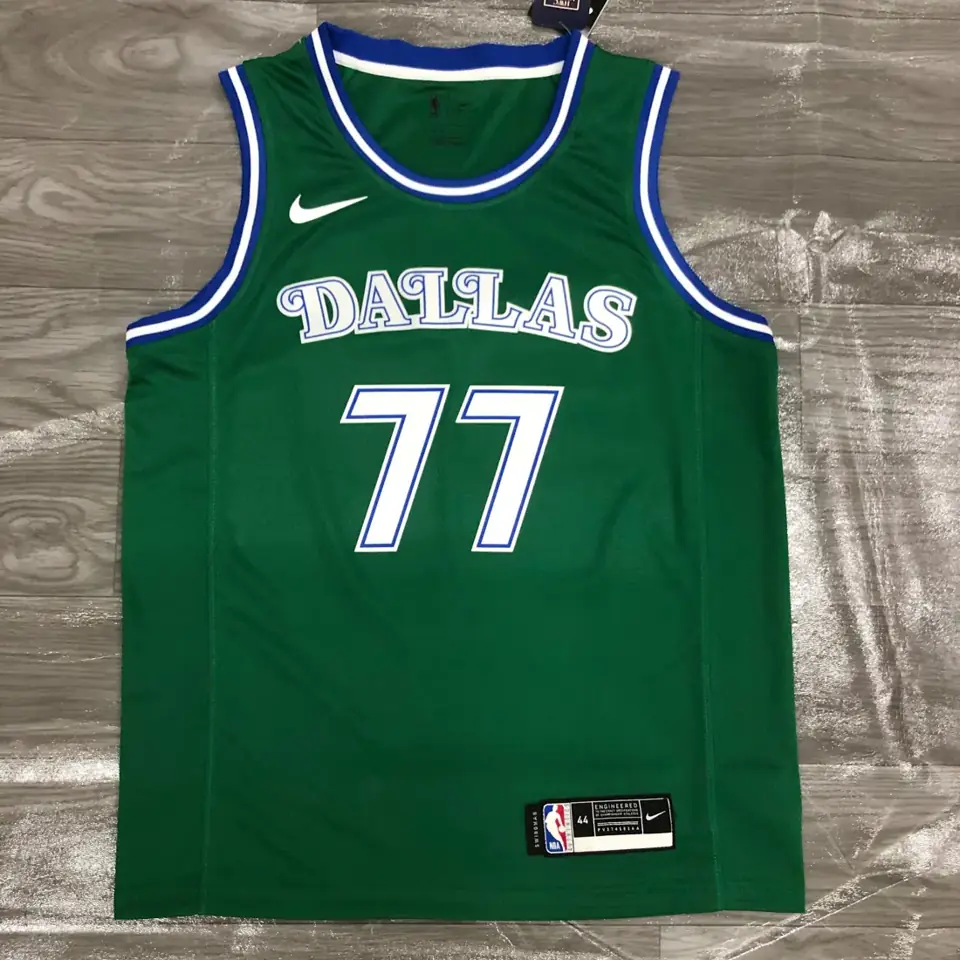 Temporada 21 Dallas Mavericks retro verde nº 77 Luka Doncic
