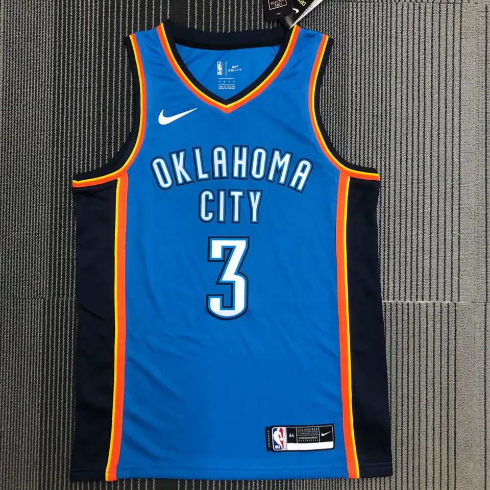 Camiseta azul de los Thunder n.º 3 Paul