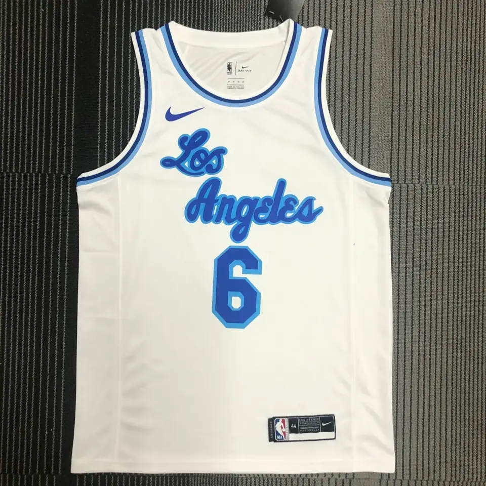 Lakers Noche Latina (alto relieve) blanco nº 6 James
