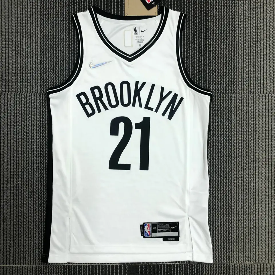 75 aniversario Nets blanco número 21 Aldridge