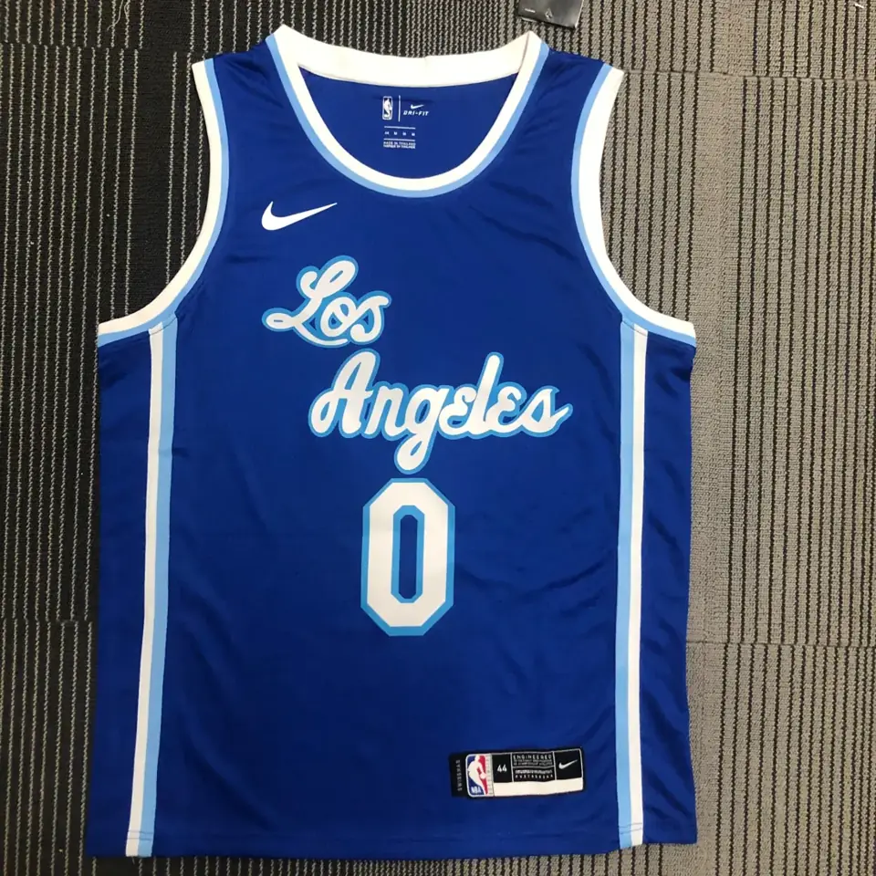 Los Lakers Noche Latina (cuello alto) azul número 0 Westbrook