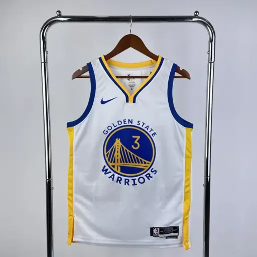 Temporada 23 Warriors cuello en V blanco número 3 Paul