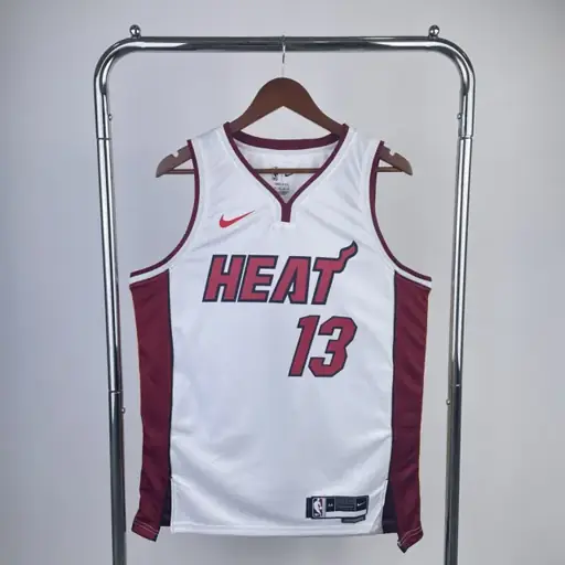Miami Heat cuello en V blanco nº13 Adebayo