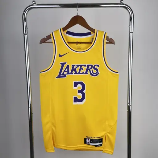 Temporada 23 Lakers cuello redondo amarillo nº 3 Davis