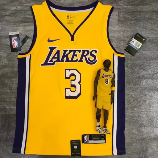 Los Angeles Lakers amarillo cuello en V nº 3 Davis