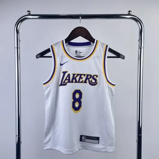 Juvenil/niños: Lakers blanco número 8 Kobe