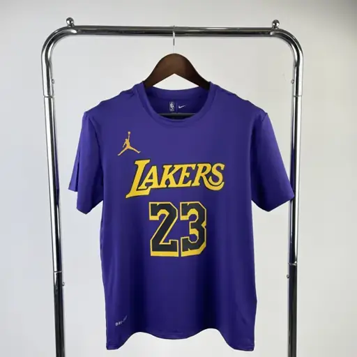 Temporada 23 Los Angeles Lakers edición limitada Air número 24 camiseta de manga corta de secado rápido