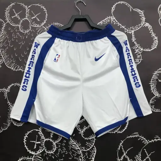 Warriors pantalones cortos blanco calcetín