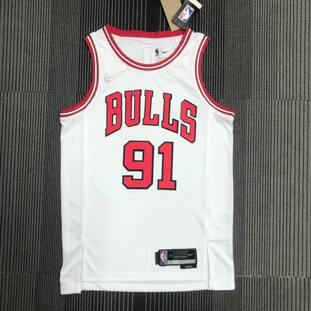 75 aniversario, Bulls, blanco, número 91, Rodman