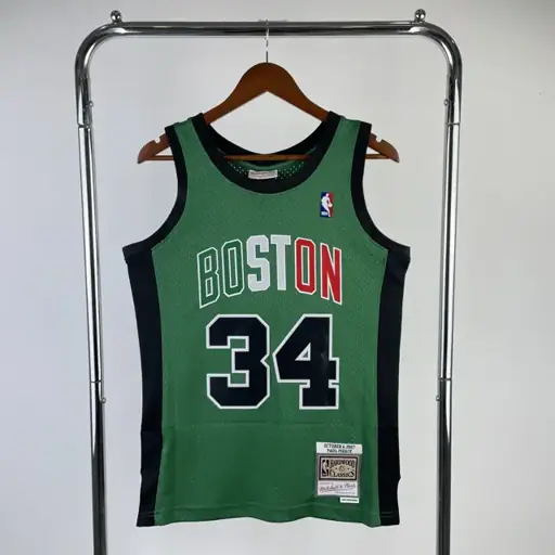 Camiseta retro MN termotransferida: SW Celtics Partido en Italia nº 34 Pierce