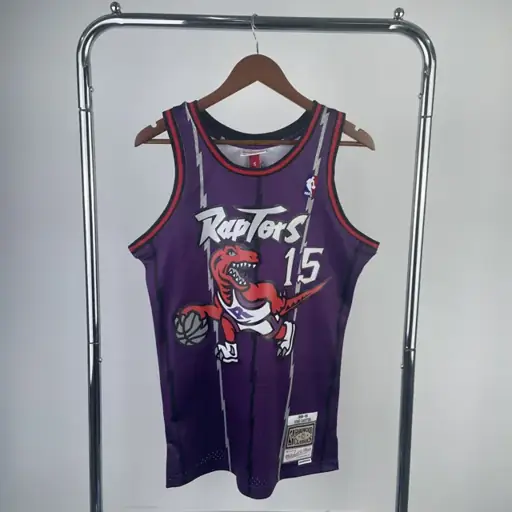 Camiseta retro MN termoimpresa: SW Toronto Raptors temporada 99 morado nº 15 Carter