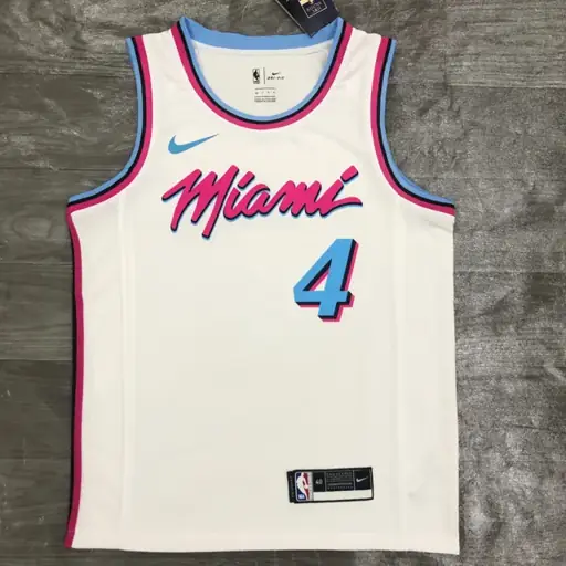 Miami Heat cuello redondo blanco nº 4 Oladipo