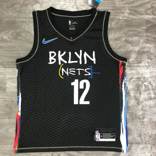 Temporada 21 Brooklyn Nets City Edition estilo graffiti, nº 12 Joe Harris