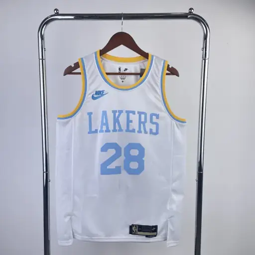 Personalizado sin cambios ni devoluciones: temporada 23 Los Angeles Lakers retro nº28 Hachimura