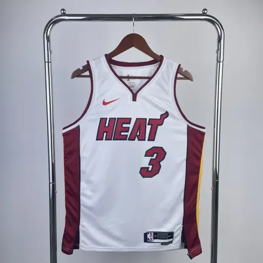 Miami Heat cuello en V blanco nº3 Wade