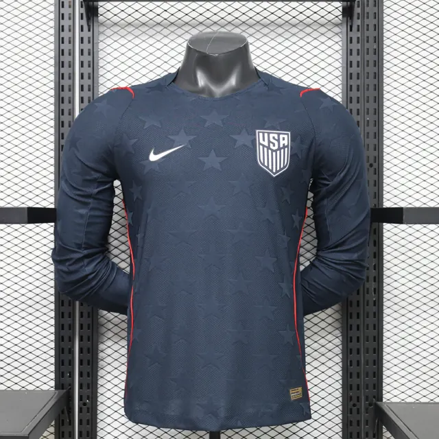 Versión jugador 26/27 Estados Unidos visitante manga larga S-2XL