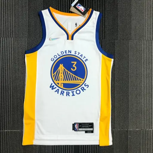 75 aniversario Los Warriors cuello en V blanco número 3 Poole