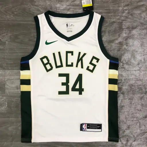 Temporada 21 Bucks BUCKS local blanco nº 34 Antetokounmpo