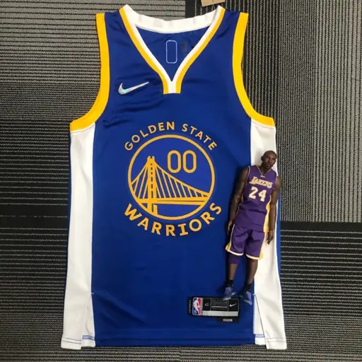 75 aniversario Warriors azul número 00 Kuminga