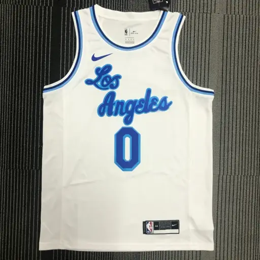Lakers Noche Latina (alto relieve) blanco nº 0 Westbrook