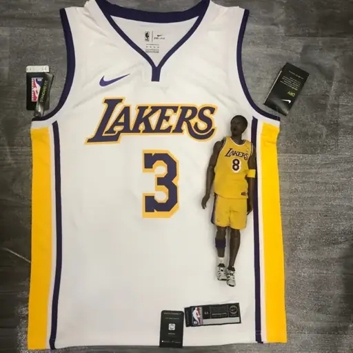Los Angeles Lakers blanco cuello en V nº 3 Anthony Davis