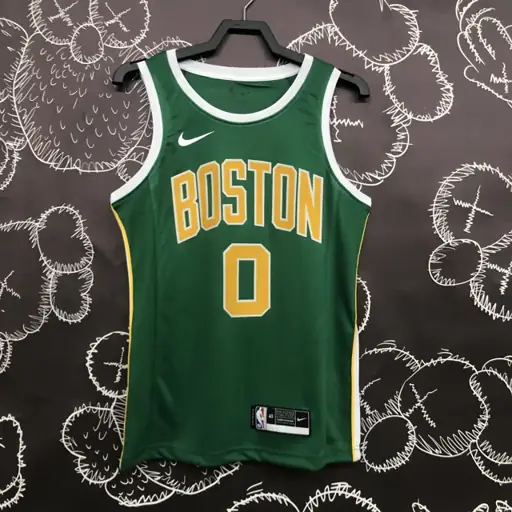 Celtics verde y dorado número 0 Tatum