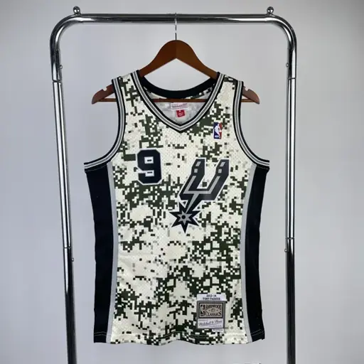 Camiseta retro MN termoimpresa: SW San Antonio Spurs temporada 13/14 camuflaje n.º 9 Parker