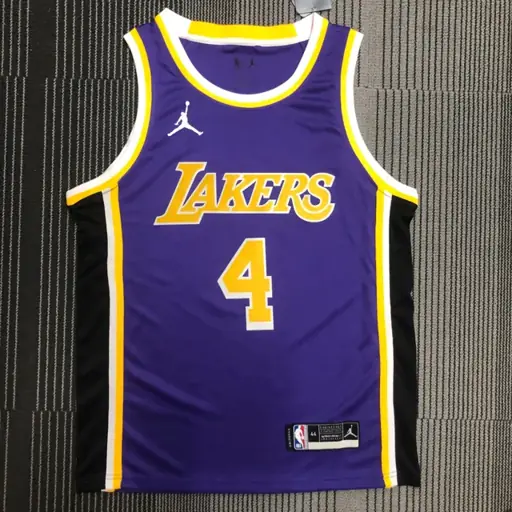Lakers cuello redondo morado (estilo Jordan) nº 4 Rondo