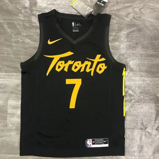 Temporada 21 Toronto Raptors negro y dorado nº 7 Lowry
