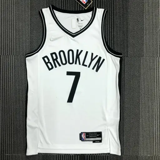 75 aniversario Nets blanco número 7 Durant
